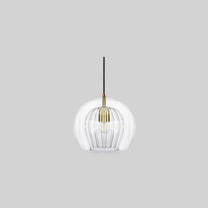 SolarisGlow - AmberSphere pendel lampe med strålende elegance