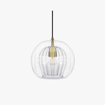 SolarisGlow - AmberSphere pendel lampe med strålende elegance