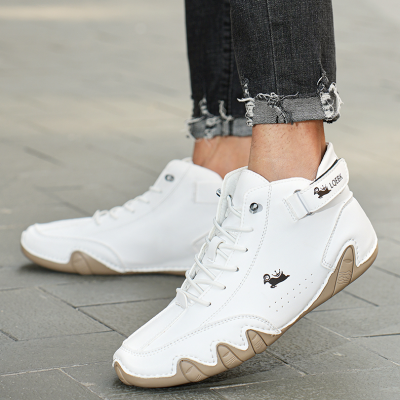 Chaussures de marche pour hommes - cuir - semelle orthopédique