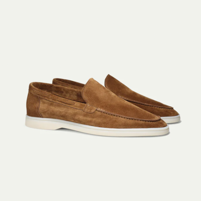Milan – Mocassins en daim faits main de luxe pour hommes