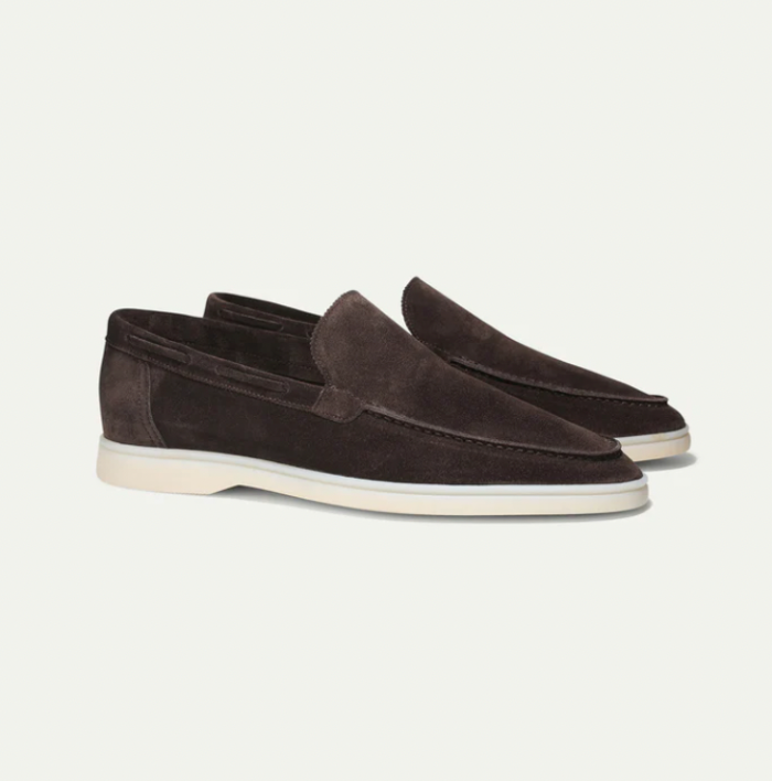 Milan – Mocassins en daim faits main de luxe pour hommes