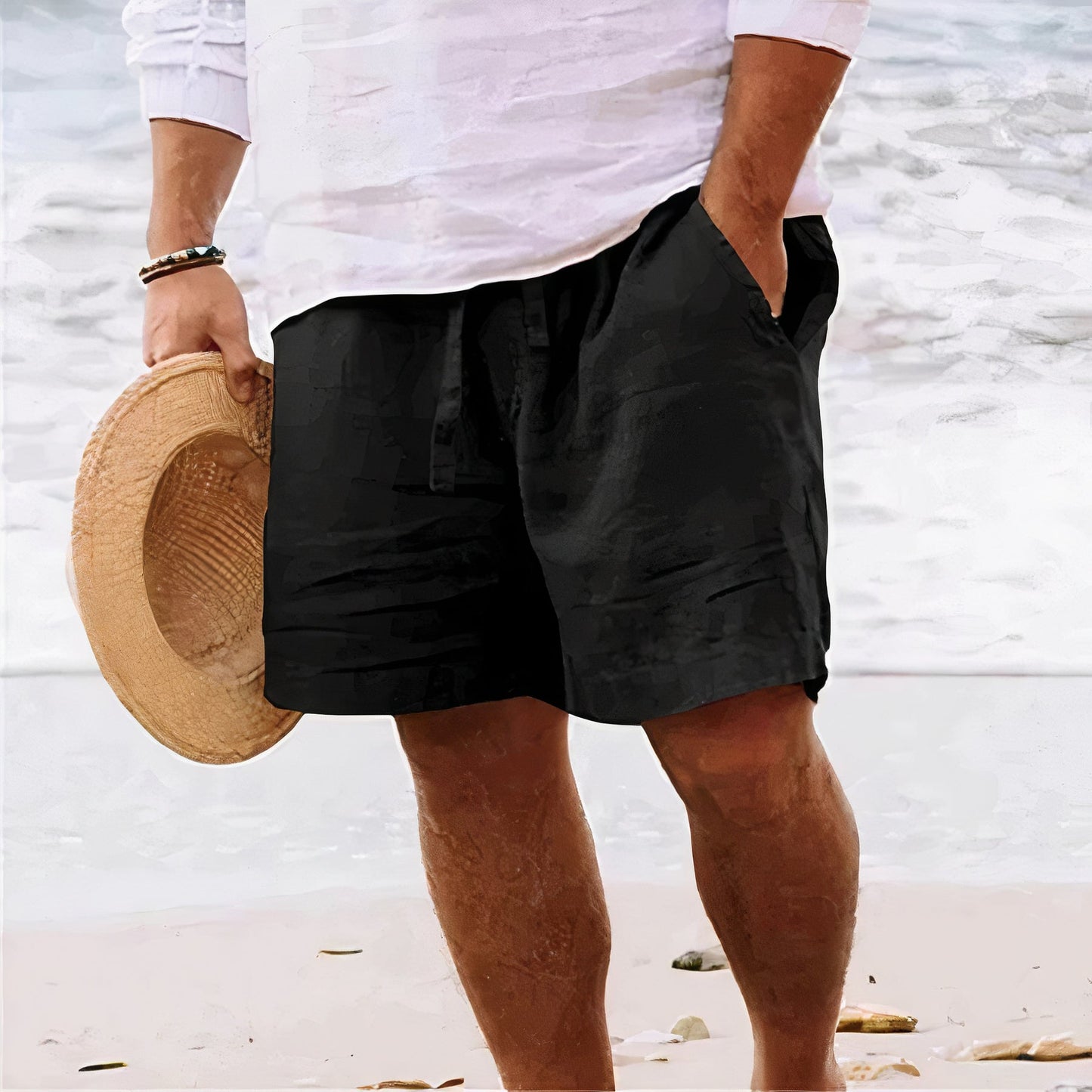 Shorts en lin pour hommes - Devon