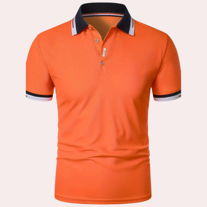 Orange polo-shirt til mænd - Komfortabel og stilfuld