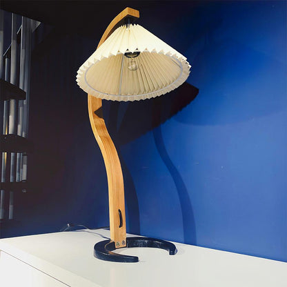 NatureArc - Wooden Table Lamp with Organic Shapes