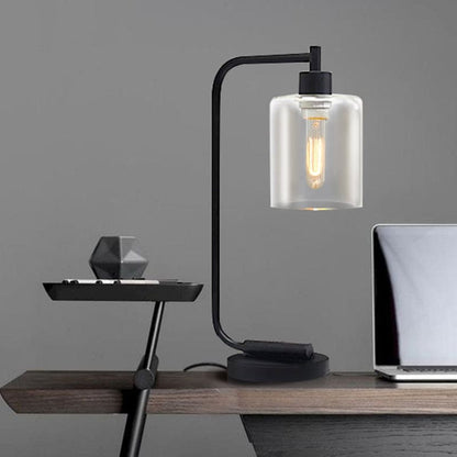 CylindraGlow - Elegante zylindrische Tischlampe für modernes Design