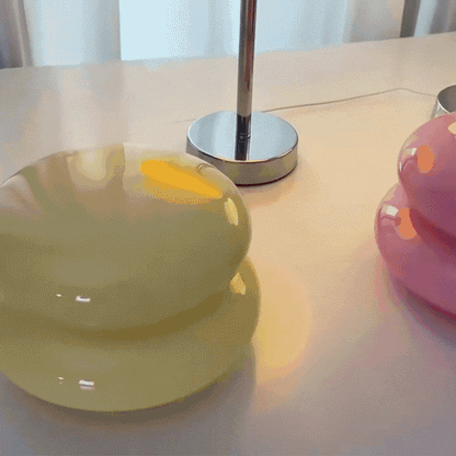 MacaronGlow - Elegant Glass Table Lamp for Your Interior