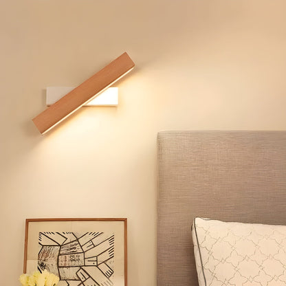 NordLume - Minimalistische Holz-Wandlampe
