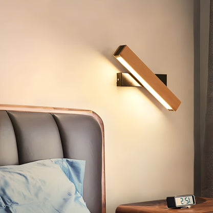 NordLume - Minimalistische Holz-Wandlampe