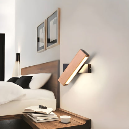 NordLume - Minimalistische Holz-Wandlampe