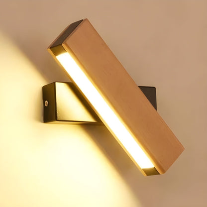 NordLume - Minimalistische Holz-Wandlampe