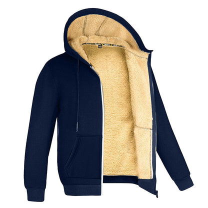 Patrick - Pull en polaire pour homme avec doublure en fourrure