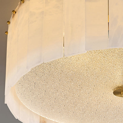 ElysianLuxe - Ceiling Lamp with Alabaster Details and Intimate Lighting