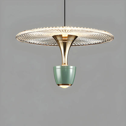 GoldPetal - Luxe Crystal Chandelier with Umbrella Shape
