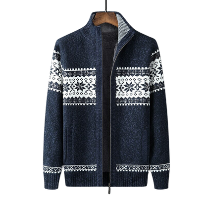 Raven – Cardigan zippé décontracté en maille pour hommes