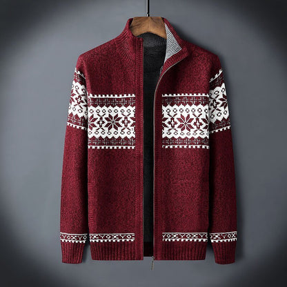 Raven – Cardigan zippé décontracté en maille pour hommes