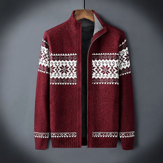 Raven – Cardigan zippé décontracté en maille pour hommes