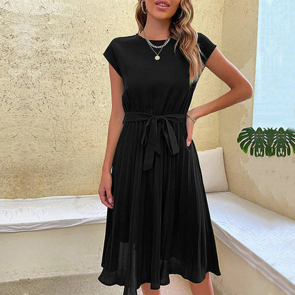 Robe d'été plissée pour femmes
