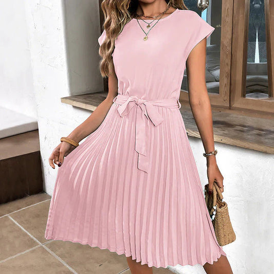 Robe d'été plissée pour femmes
