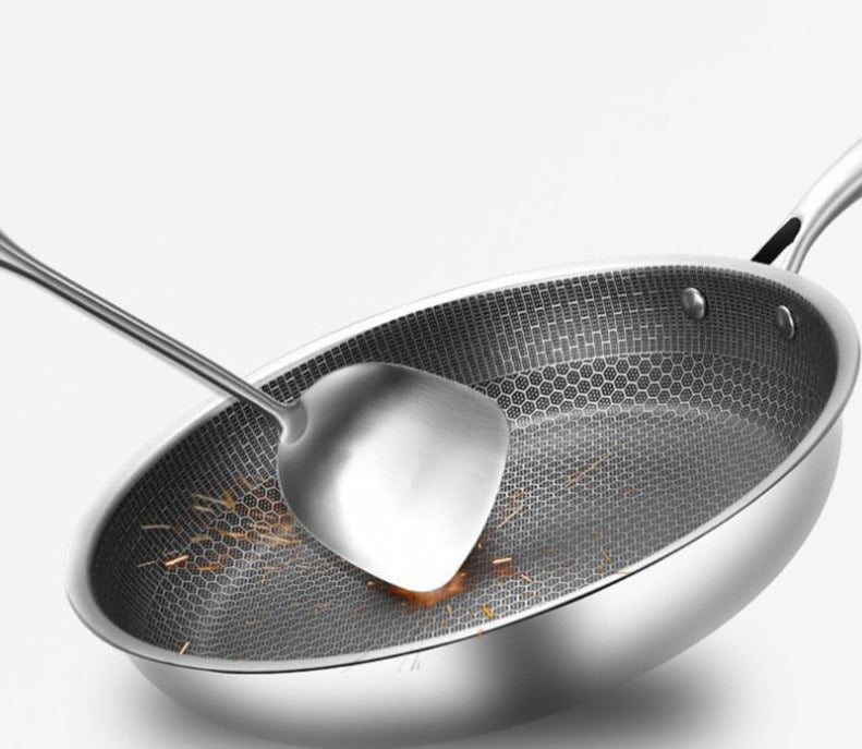 Non-stick pan - made of stainless steel for the kitchen