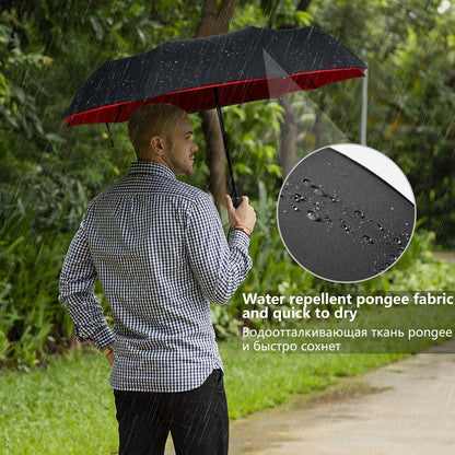 Vindafvisende stormparaply