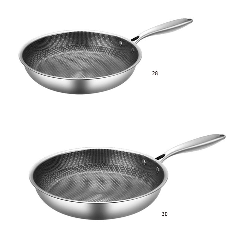 Non-stick pan - made of stainless steel for the kitchen