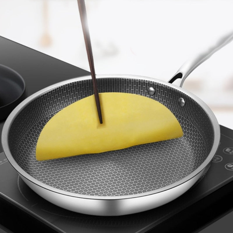 Non-stick pan - made of stainless steel for the kitchen