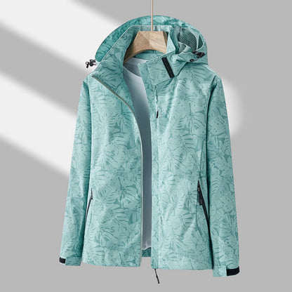 Veste imperméable et coupe-vent avec capuche pour femmes - Olda
