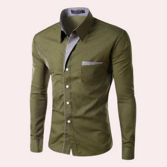 Marvin - Chemise à manches longues sur mesure pour hommes
