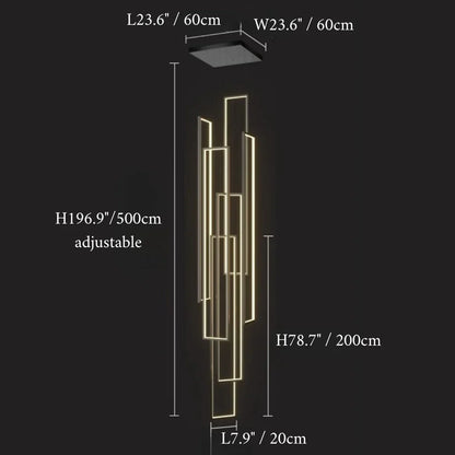 UltraLavagna - LED pendellys rektangel
