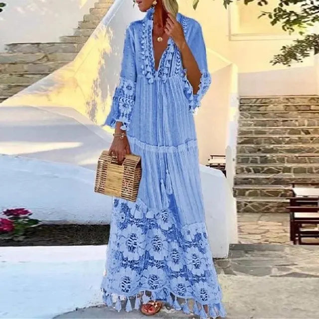 Robe longue éclatante - Ensoleillée