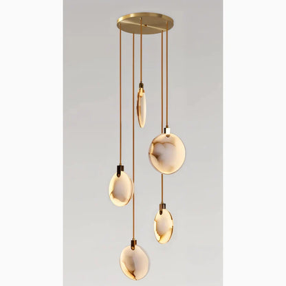 MarbleGlow - Ring Chandelier