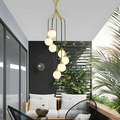 GlasOrbis - Modern Ball Chandelier