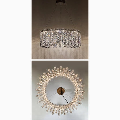 GlitterGlow - Luksuriøs krystall LED-lysekrone