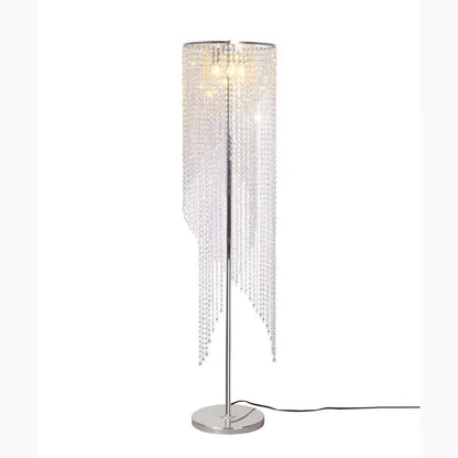 VeilLight - Lampe sur pied LED élégante avec cristaux