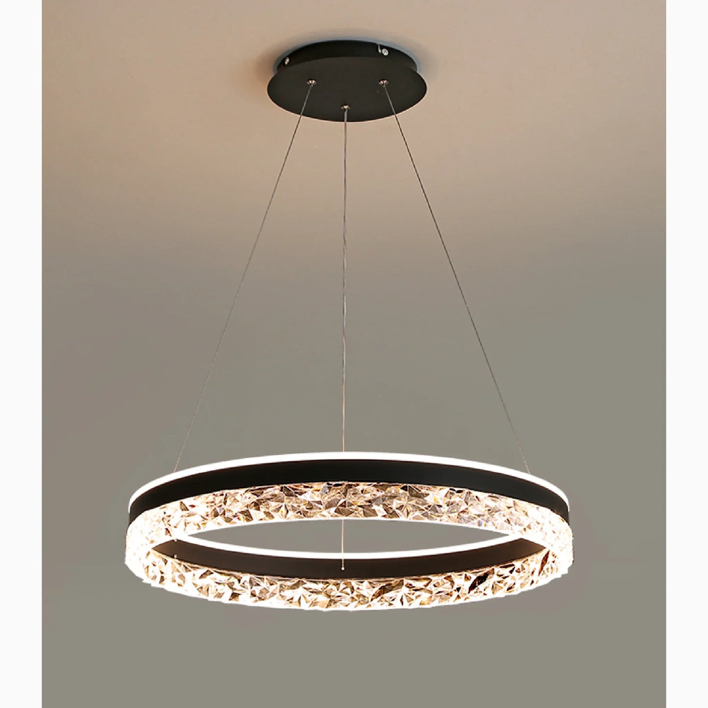 LumiRing - Crystal Ring-Shaped Chandelier