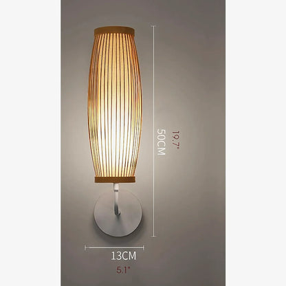 BambooZen - Wandleuchte aus japanischem Bambus für eine beruhigende Atmosphäre