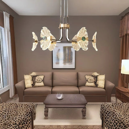 ShineLeaf - Lotus-Shaped Chandelier