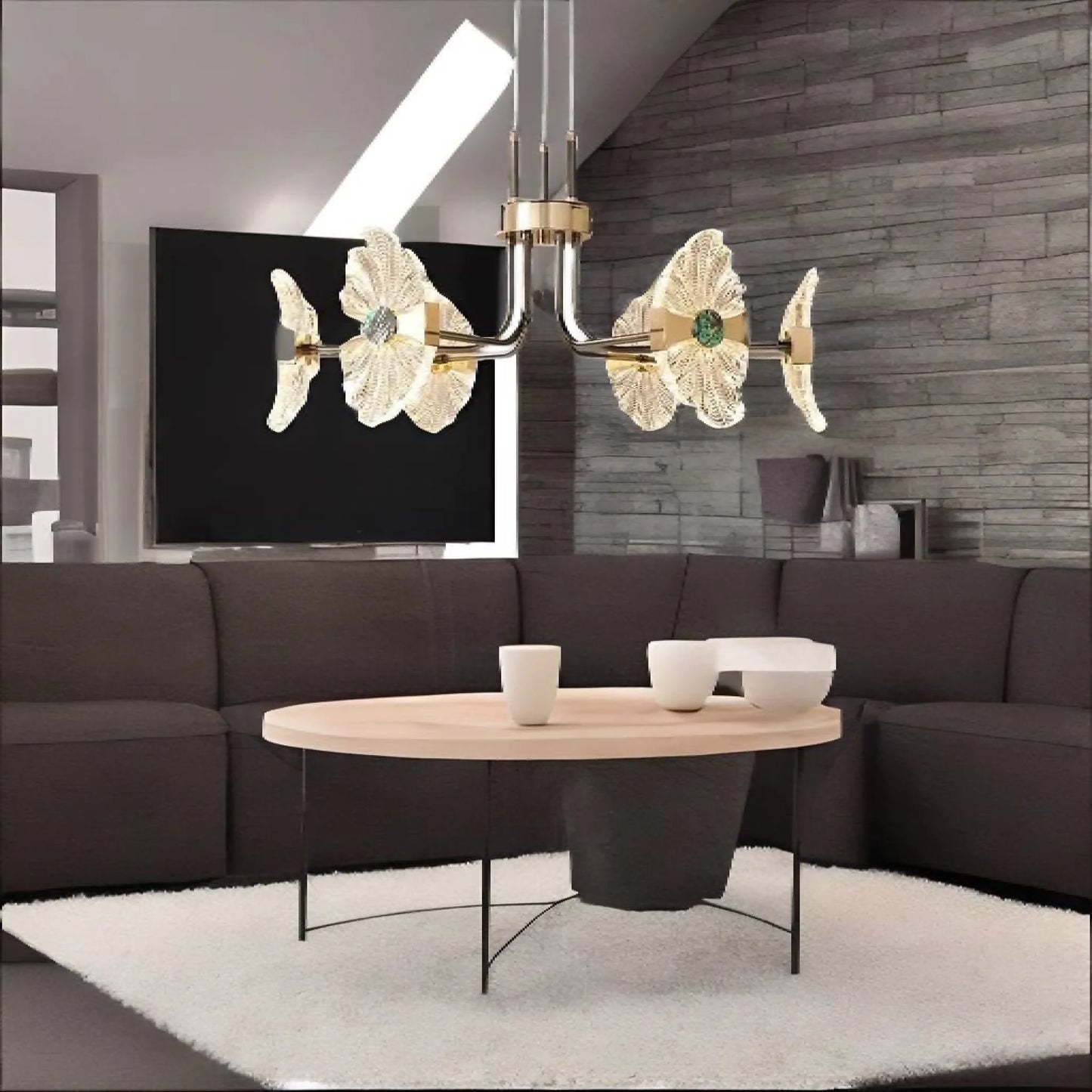 ShineLeaf - Lotus-Shaped Chandelier