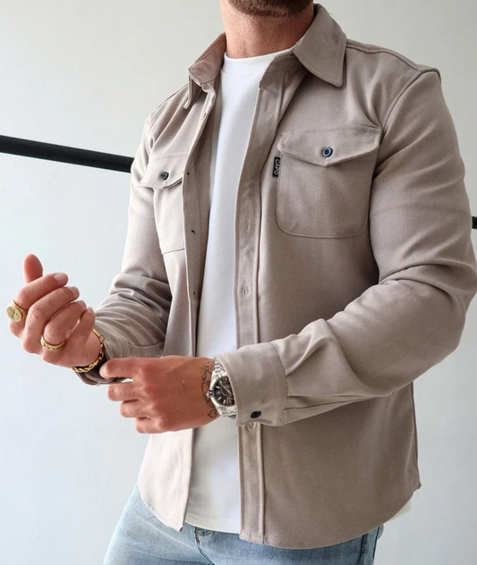Chemise à manches longues pour hommes avec poches - Capo