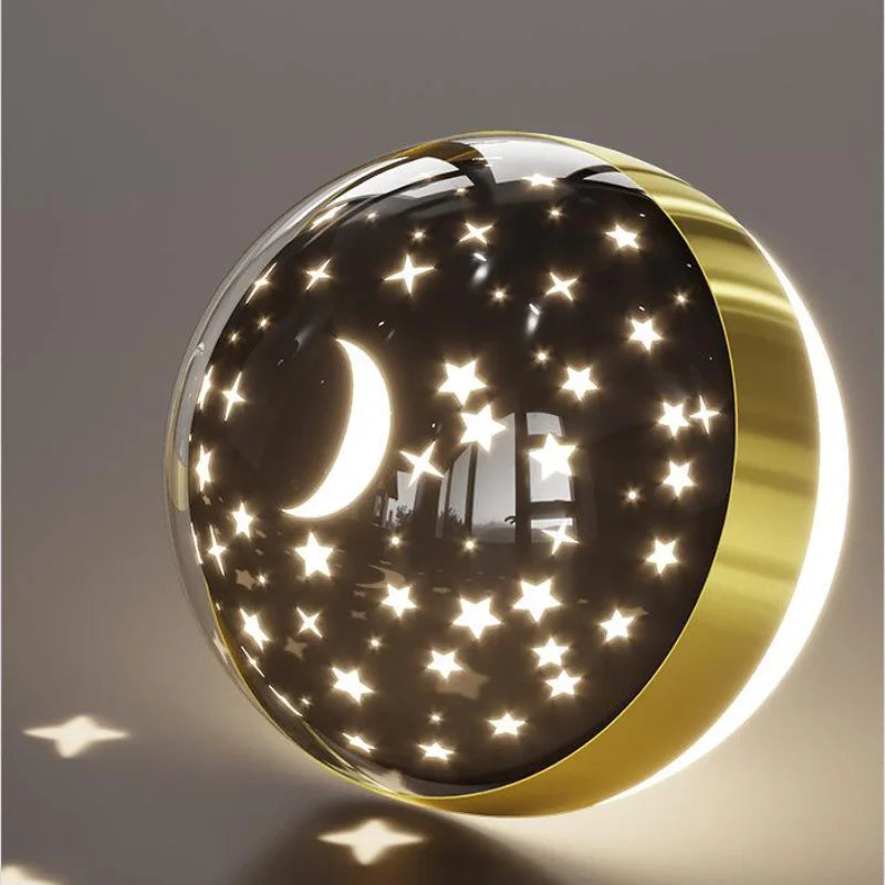 Lampe murale moderne pour chambre d'enfant avec lumière étoilée