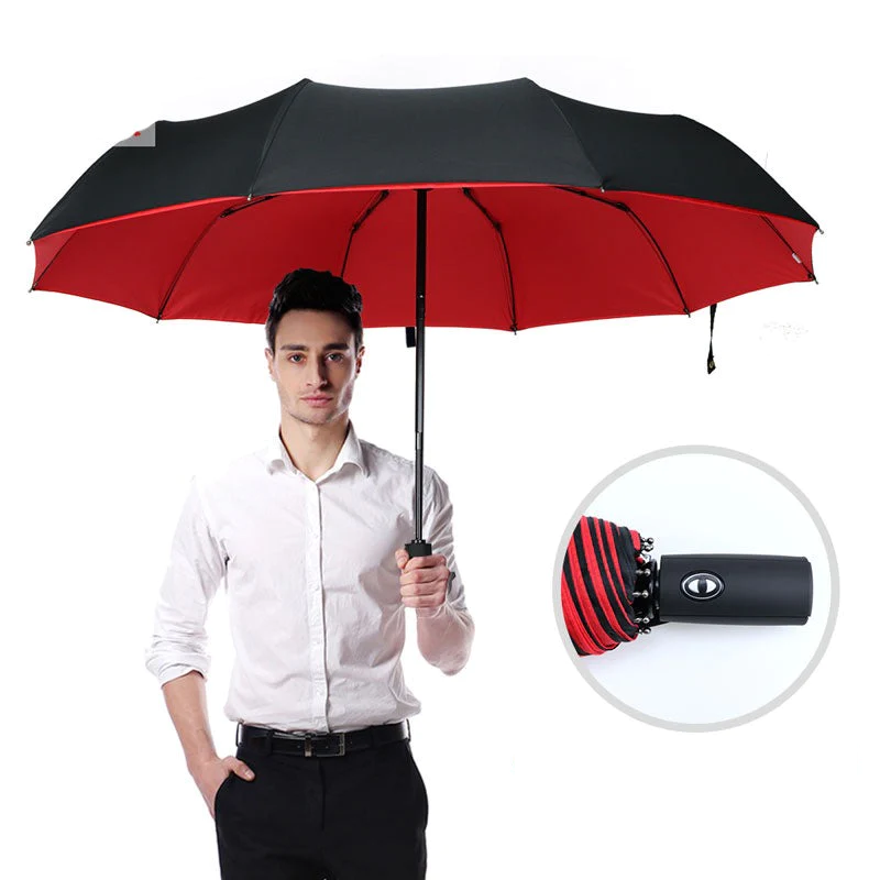 Vindafvisende stormparaply