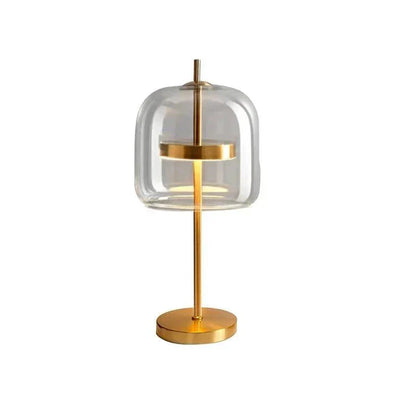 MistLume - Lampe de table en verre gris