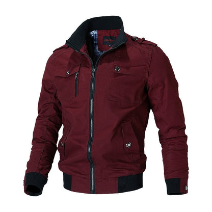 Veste pour homme - avec fermeture éclair et poche poitrine