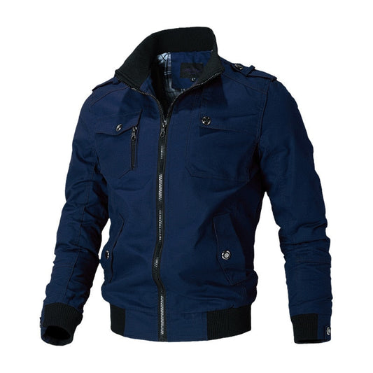 Veste pour homme - avec fermeture éclair et poche poitrine