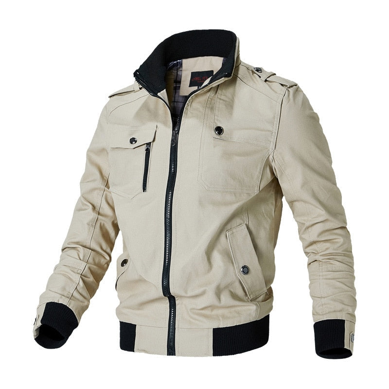 Veste pour homme - avec fermeture éclair et poche poitrine