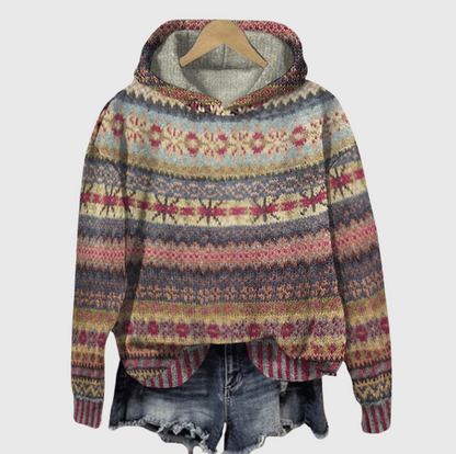 Sweat à capuche chaud style norvégien pour femmes - Avril