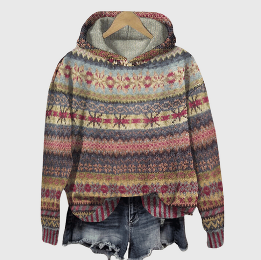 Sweat à capuche chaud style norvégien pour femmes - Avril
