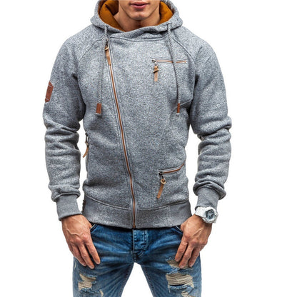 Murie - Casual fleece hættetrøje med lommer til mænd