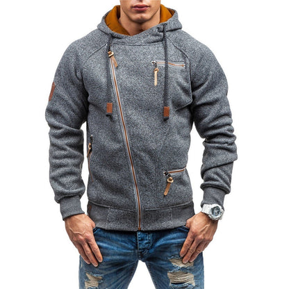 Murie - Casual fleece hættetrøje med lommer til mænd