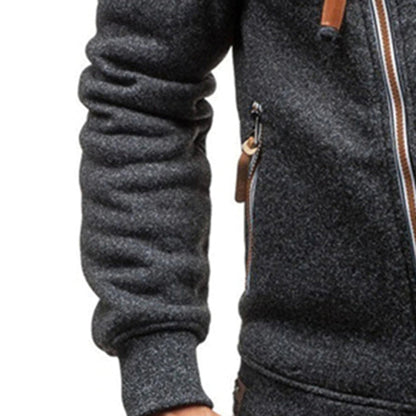 Murie - Casual fleece hættetrøje med lommer til mænd